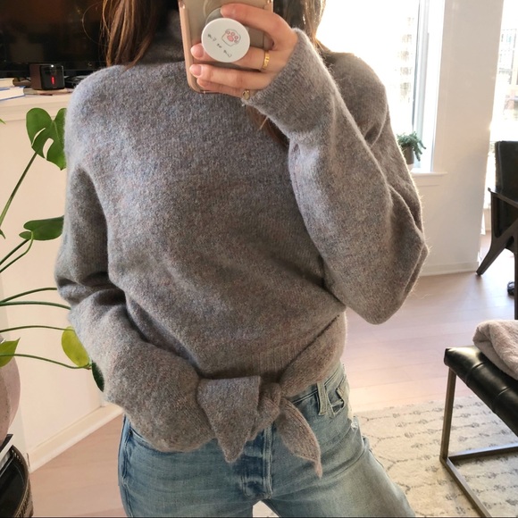 Aritzia Sweaters - BNWOT Dusty Purple Aritzia Tie Waist Sweater